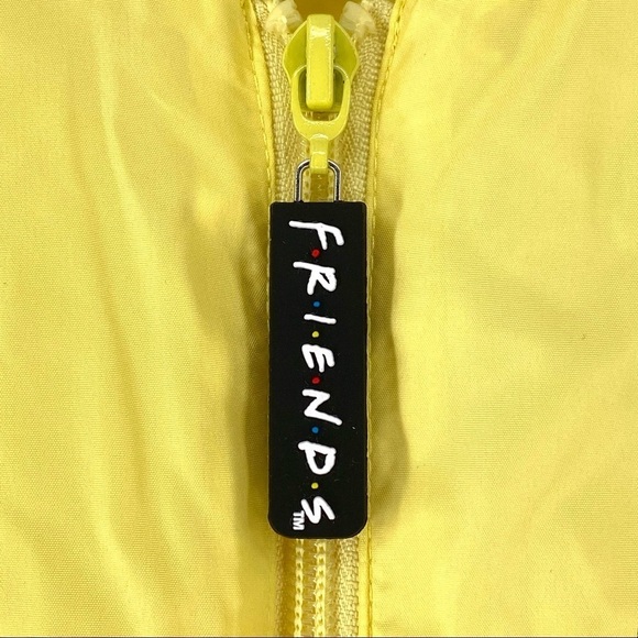 F.R.I.E.N.D.S Full Zip Bomber Jacket YELLOW - S - Picture 4 of 7